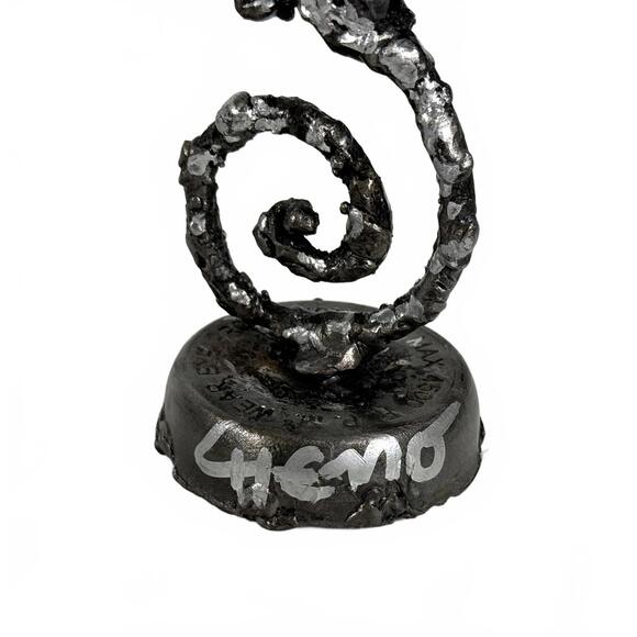 Upcycled Industrial Steampunk Metal Art Seahorse Sculpture 7 in - Signed Chemo - Picture 6 of 9